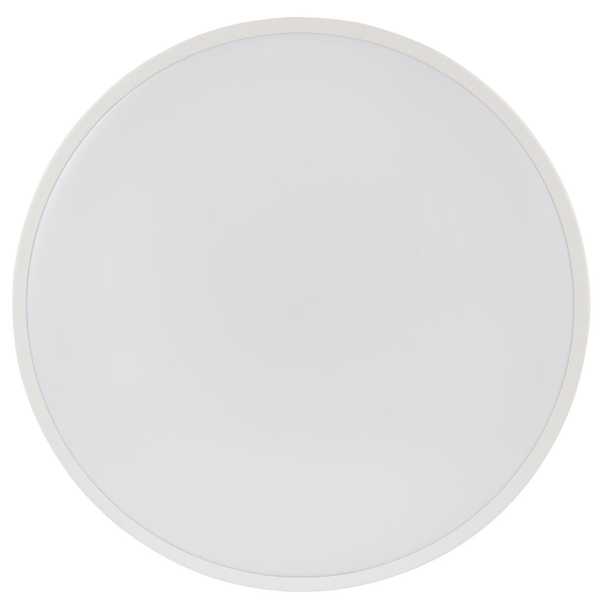 LED DECKENLEUCHTE Slimline Weiß 49/49/8 cm - Weiß, Metall (49/49/8cm) - Brilliant