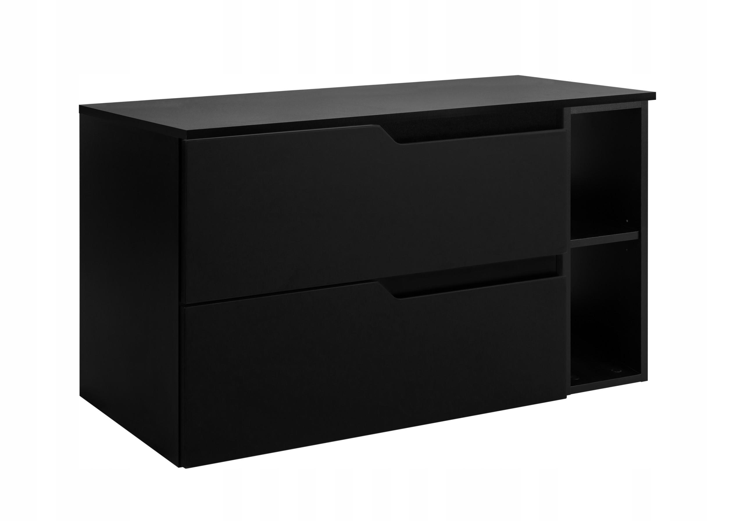 Rodan Waschbeckunterschrank Schwarz 80x57x46 cm
