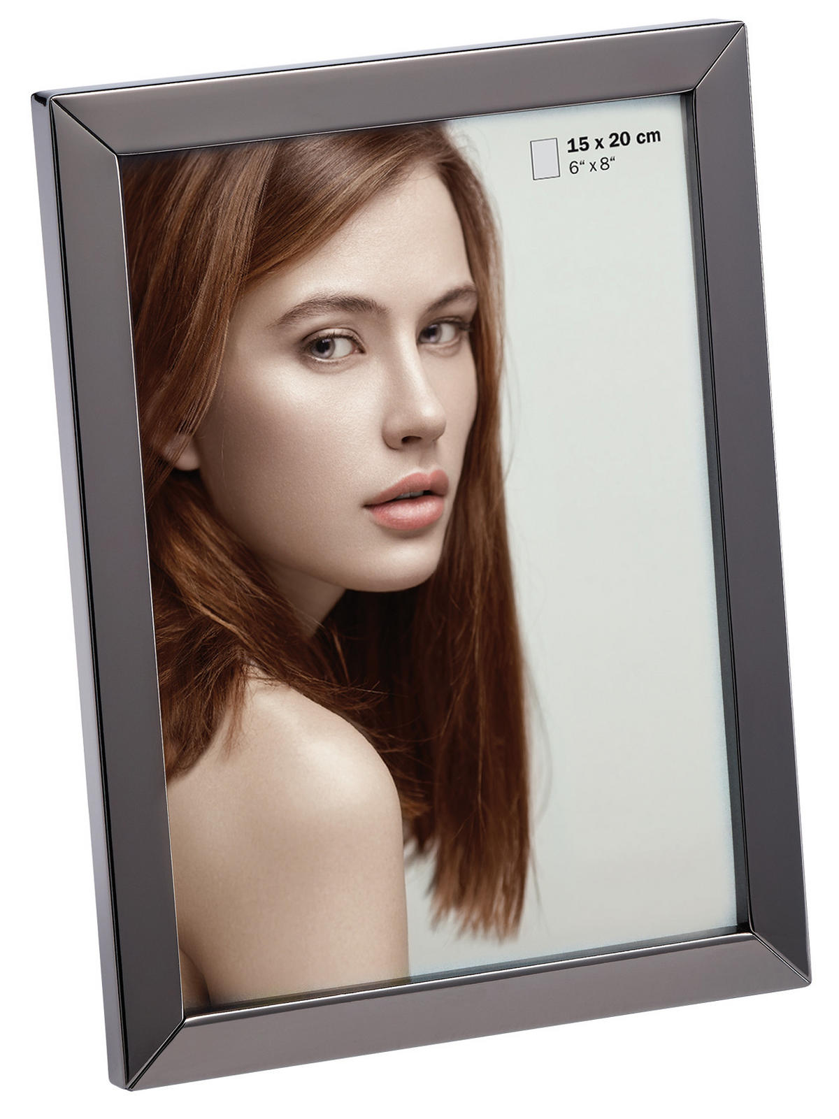 BILDERRAHMEN Nora Portraitrahmen, 15X20 cm, anthrazit - Anthrazit, Metall (16.9/22/1.7cm) - walther design