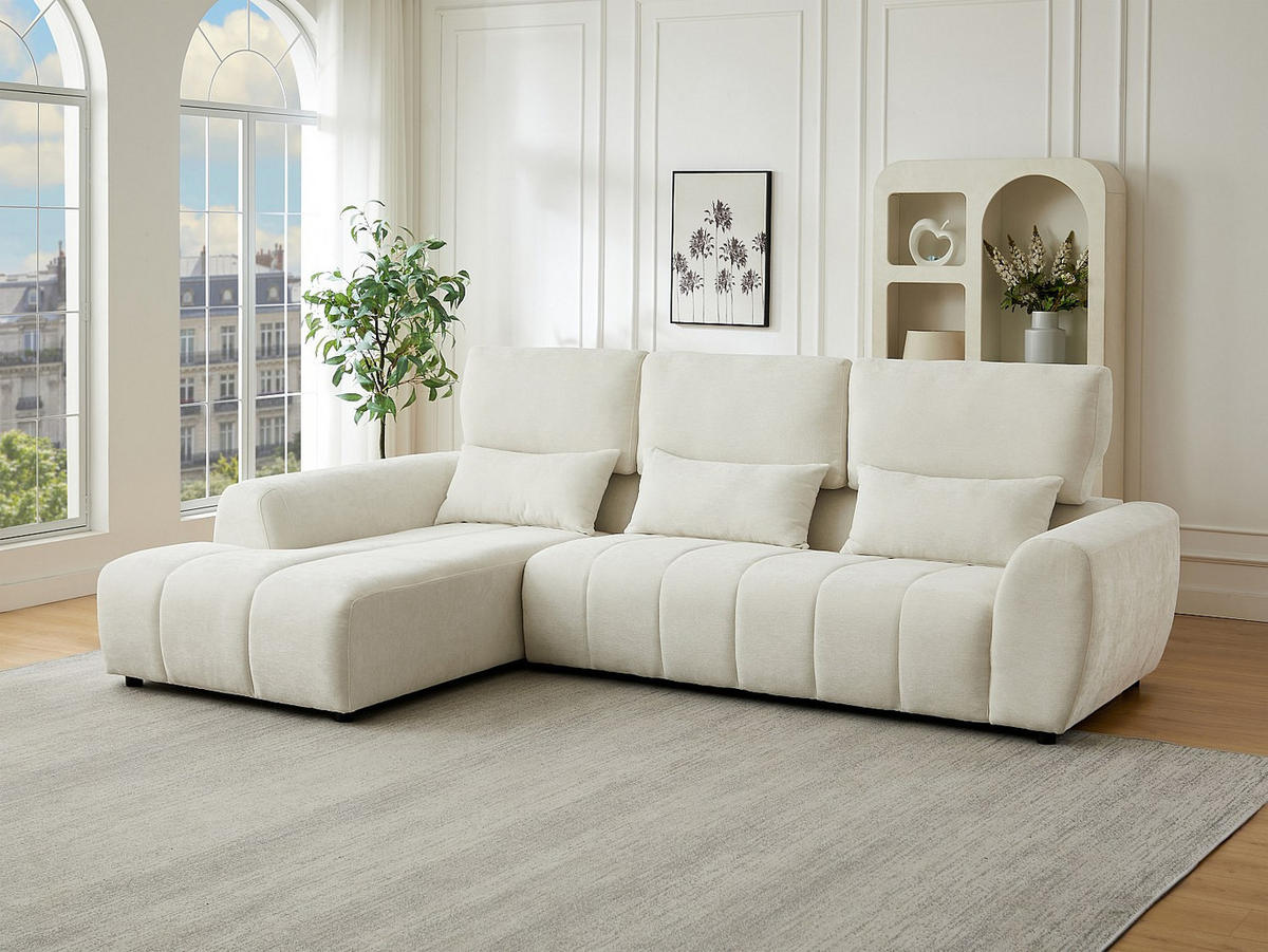 SOFA ohne Schlafmöglichkeit - -Sitzer - Stoff - Beige - - Beige, Textil (303/103/196cm) - Vente-Unique