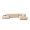 ECKSOFA Cursal V, Stoff Salvador, Beige, Rechts - Beige, Holz (364/262cm) - Kaiser Möbel