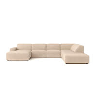 ECKSOFA Cursal V, Stoff Salvador, Beige, Rechts - Beige, Holz (364/262cm) - Kaiser Möbel