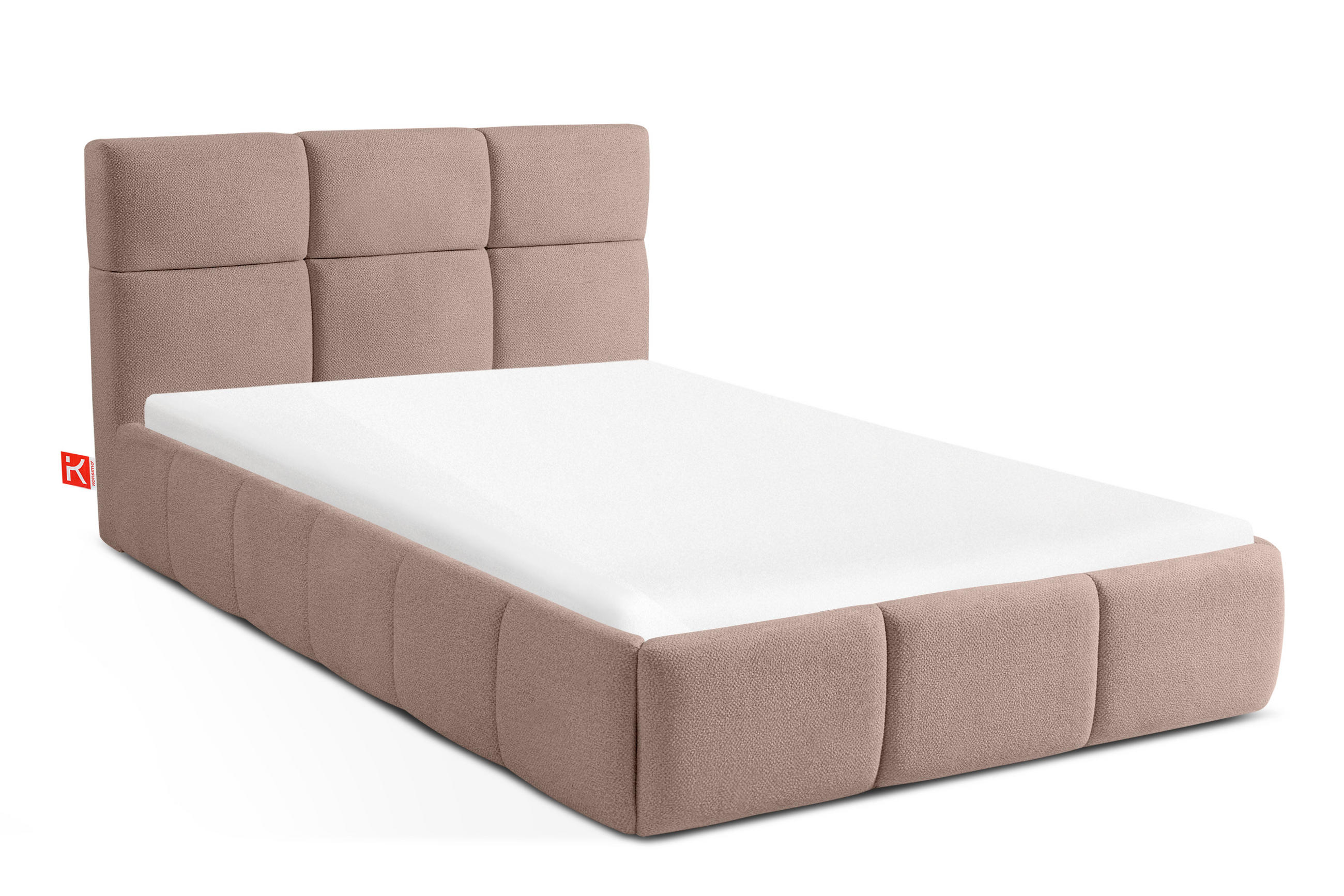 POLSTERBETT ALTOS Einzelbett, rosa - Rosa, Holz/Holzwerkstoff (120/200cm) - KONSIMO®