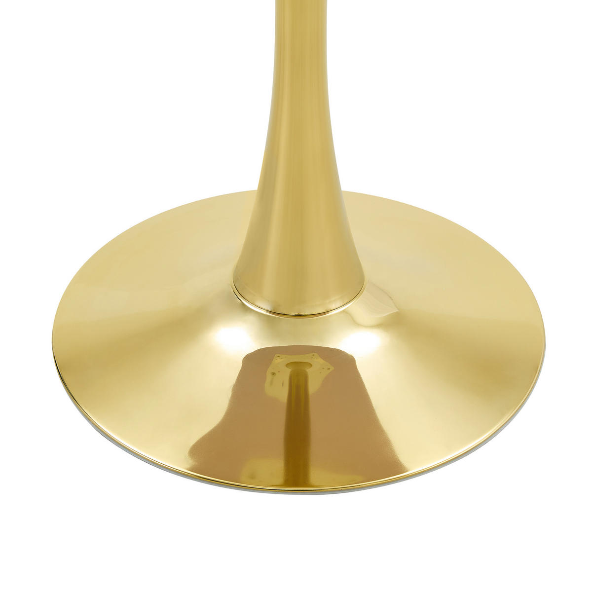 BEISTELLTISCH 60/H 72 cm in Holzoptik und Goldfarben, rund - Schwarz, Holzwerkstoff (60/60/72cm) - BEAOK