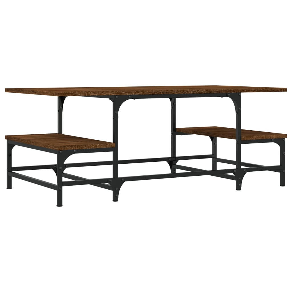 COUCHTISCH Braun Eichen-Optik 100x50,5x40 cm Holzwerkstoff - Braun, Holzwerkstoff (50.5/100/40cm) - furnicato