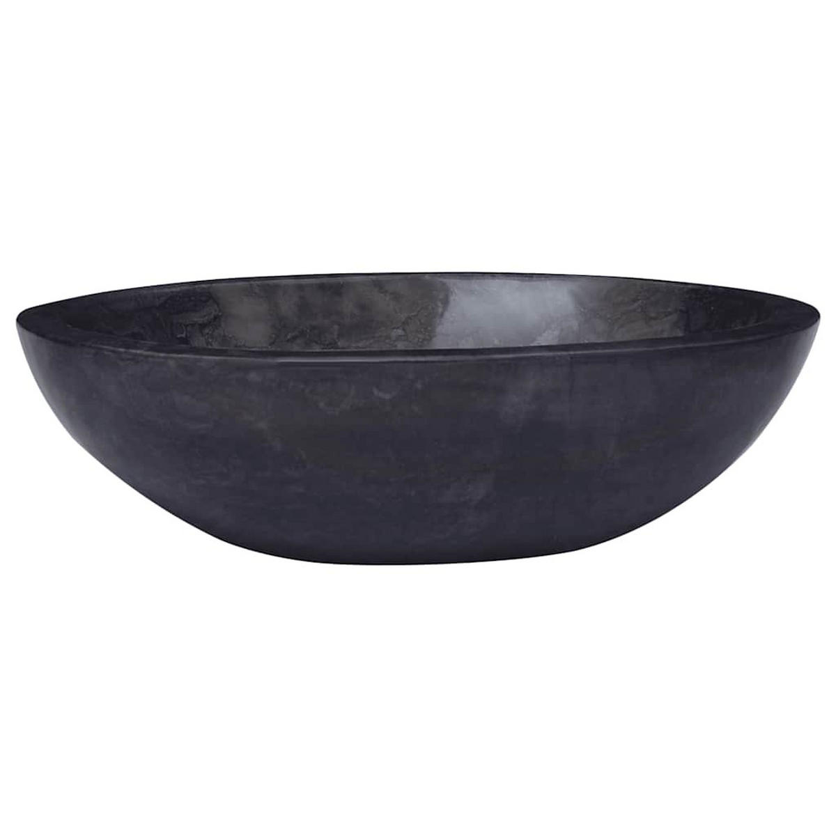WASCHBECKEN Lashley 53/40/15 cm - Schwarz, Stein (53/15/40cm) - Nettlife