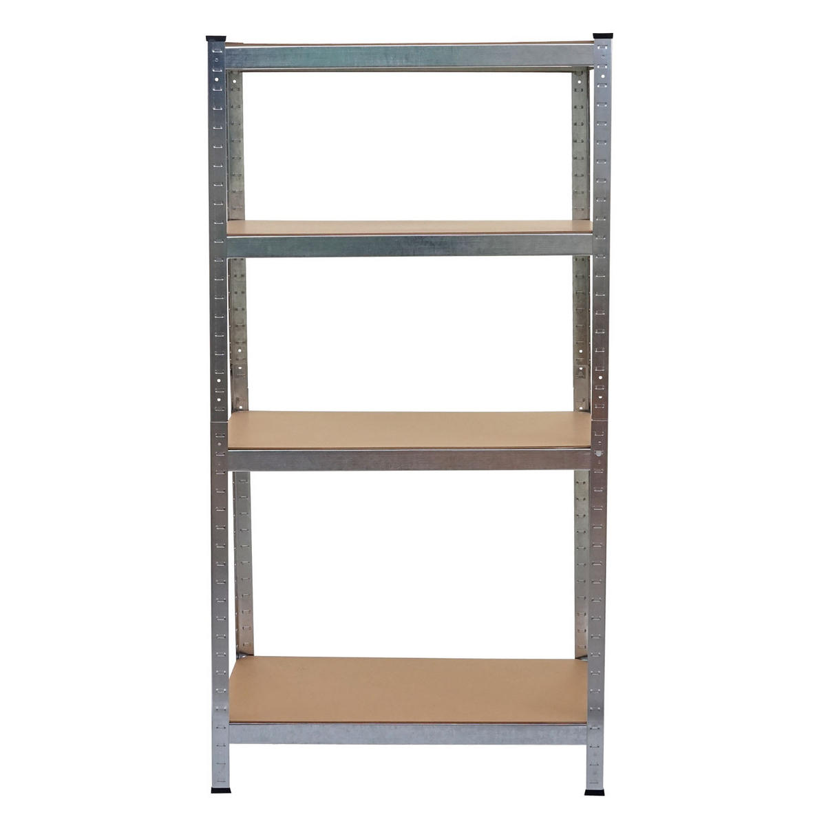 SCHWERLASTREGAL Silbergrau, Braun 2er-Set - Braun/Grau, Metall (80/160/40cm) - MCW
