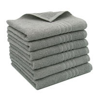 GÄSTETÜCHER, 6er-Set, 40x60 cm, 100% Baumwolle, Grau - Grau, Textil (40/60cm) - Zollner