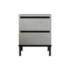 NACHTTISCH 40/35,5/49 cm - Grau, Holz (40/49/35.5cm) - Mobili Rebecca