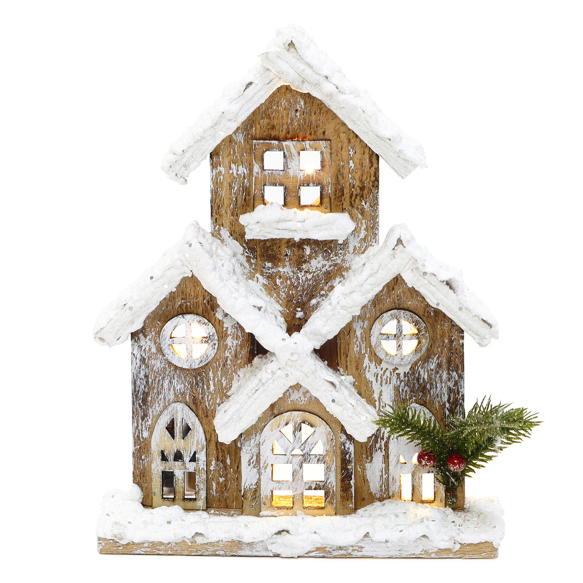 WEIHNACHTSHAUS HTHD0251 - Braun, Holz (7/27/21cm) - Hometopia