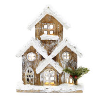 WEIHNACHTSHAUS HTHD0251 - Braun, Holz (7/27/21cm) - Hometopia
