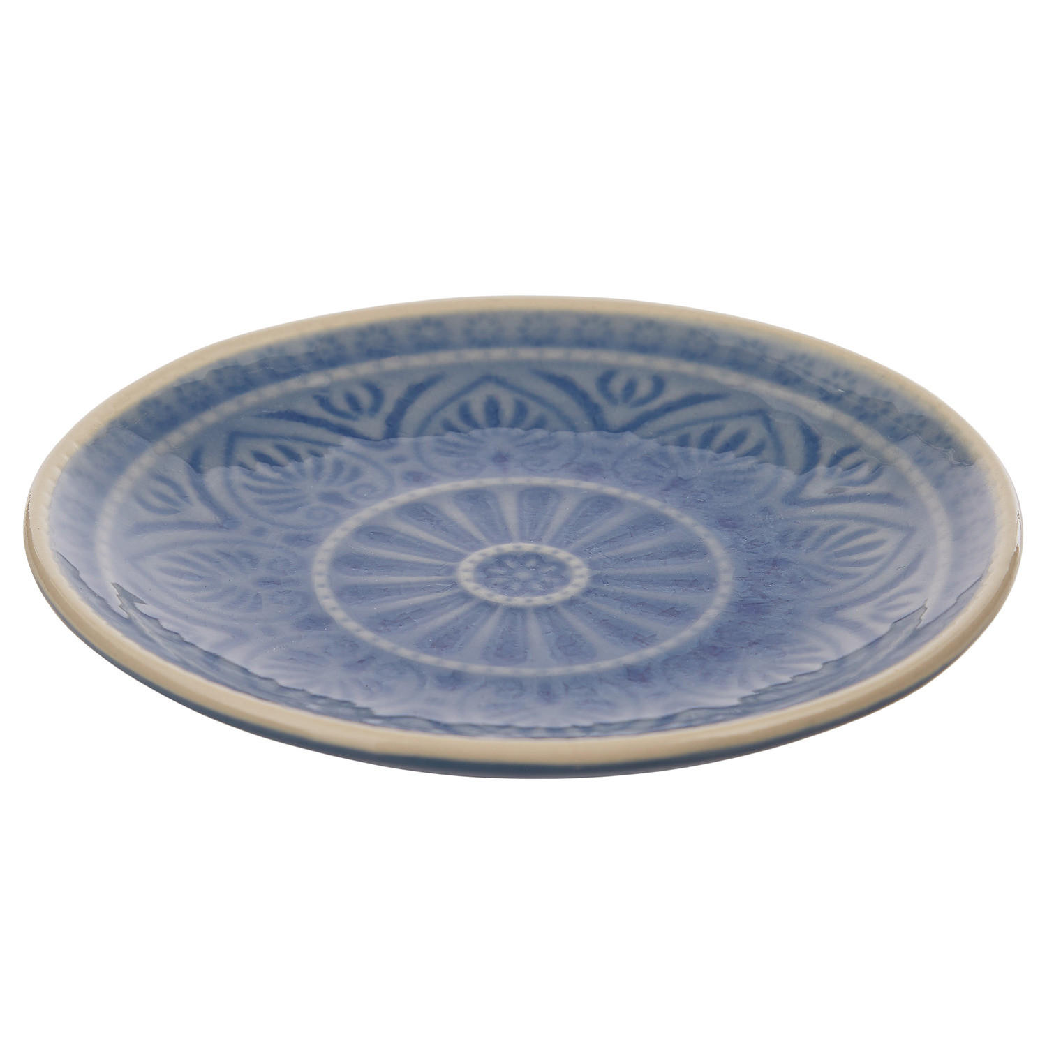 TELLER (6er Set) Sumatra - Blau, Keramik (14/14/1cm) - BUTLERS