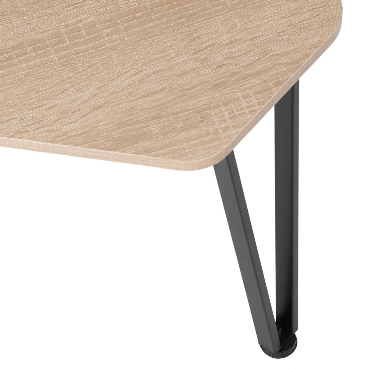 BEISTELLTISCH-SET Torquay,stapelbar,Industrial Holz hell, Eiche Sonoma - Naturfarben, Holzwerkstoff (58.7/52/45.5cm) - tectake