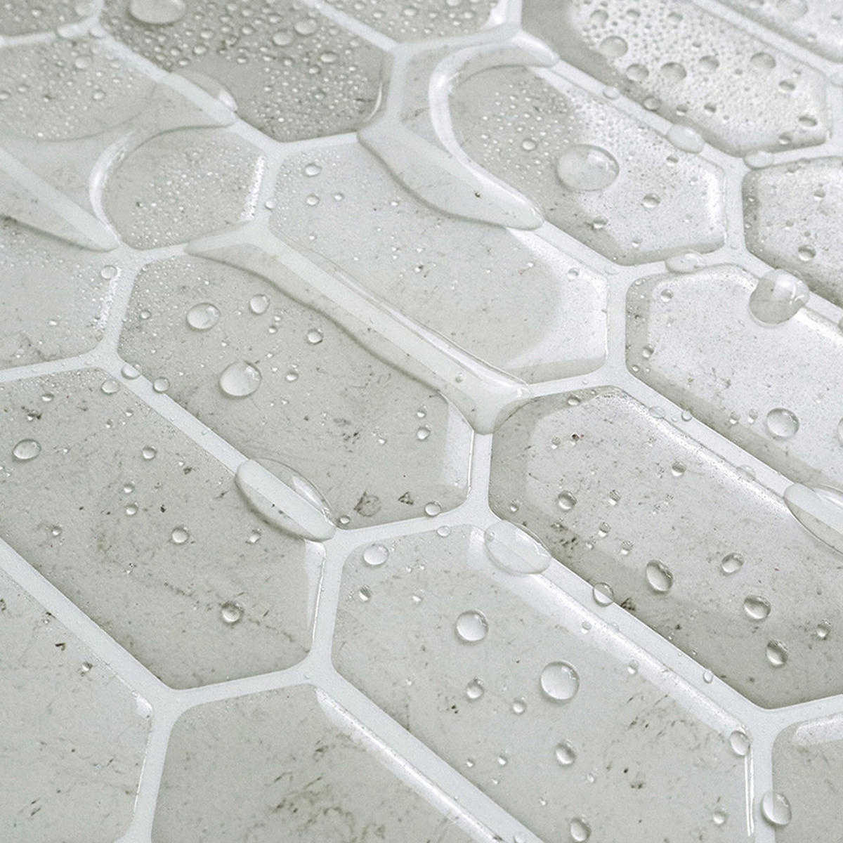 FLIESENAUFKLEBER 1 Stück 30,5 x 30,5 cm Selbstklebende Fliesen - Pera Beige - Ecru/Beige, Kunststoff (30.5/0.12/30.5cm) - Mazovia