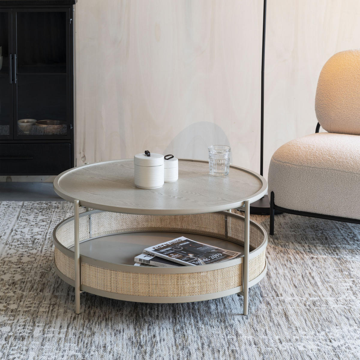 COUCHTISCH - Natürlich - Naturfarben, Holz (80/80/40cm) - Drawer