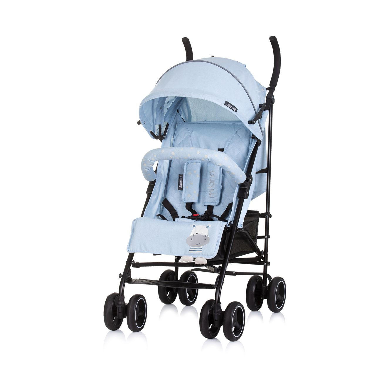BUGGY Milano blau Buggy bis 22 kg, Rückenlehne verstellbar, faltbar - Blau, Metall (60/49/105cm) - Chipolino
