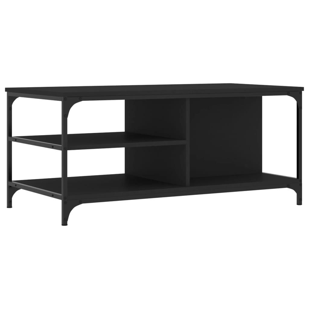 COUCHTISCH Schwarz 100x50x45 cm Holzwerkstoff - Schwarz, Holzwerkstoff (100/50/45cm) - furnicato
