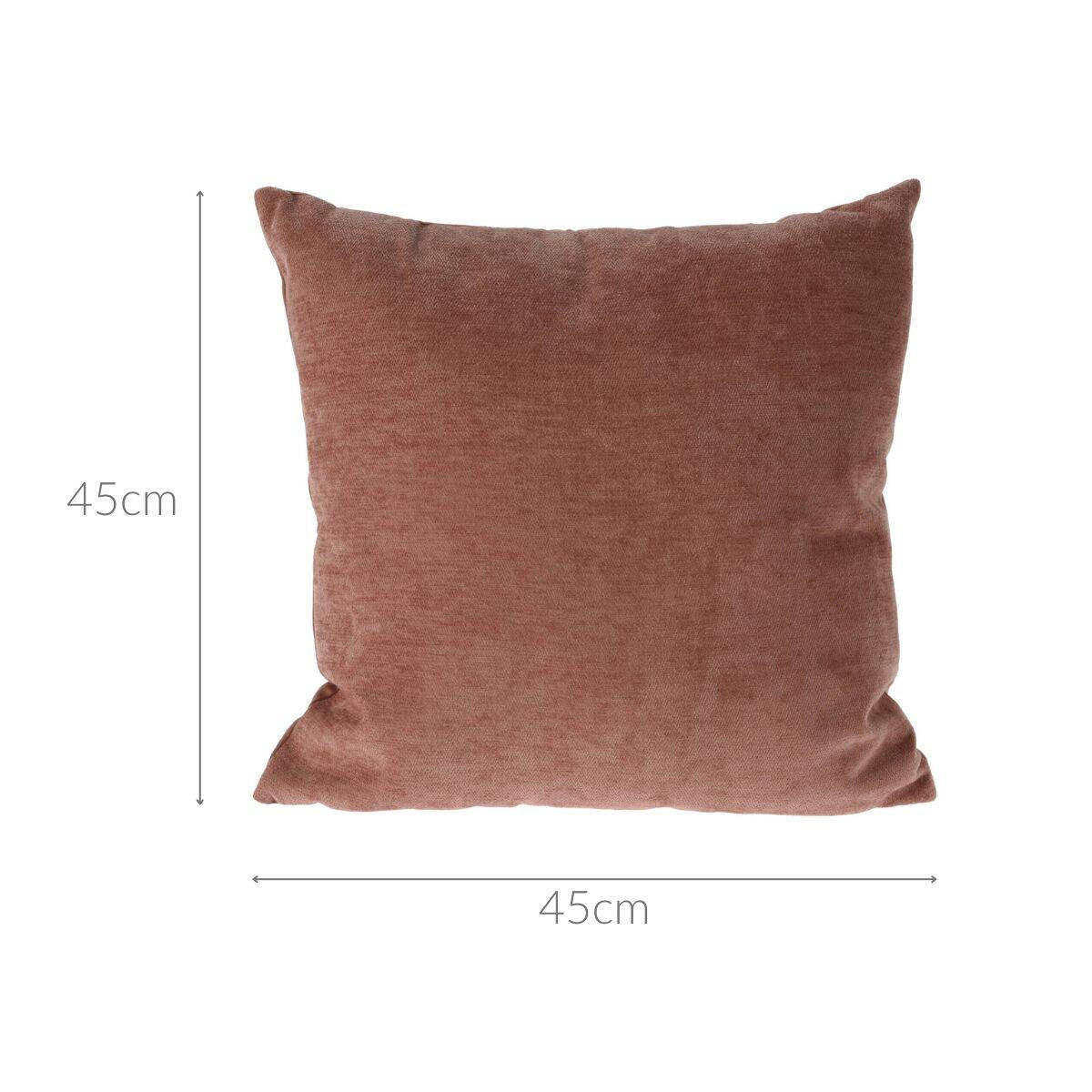 ZIERKISSEN Zigzag 45/45 cm - Braun, Textil (45/45cm)