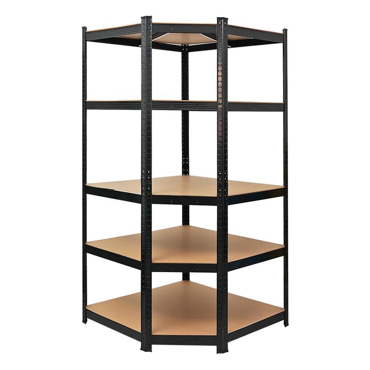 ECKREGAL Ragnar 180x90x60 cm Fachlast 175 kg Schwarz - Schwarz, Metall (90/180/60cm) - PROREGAL