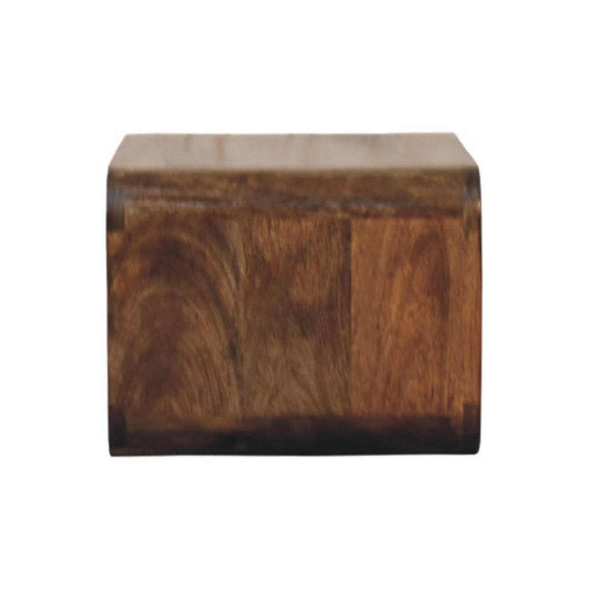 NACHTTISCH Wandmontiert mit offenem Fach - Dunkelbraun/Messingfarben, Holz/Metall (45/25/32cm) - Artisan Furniture