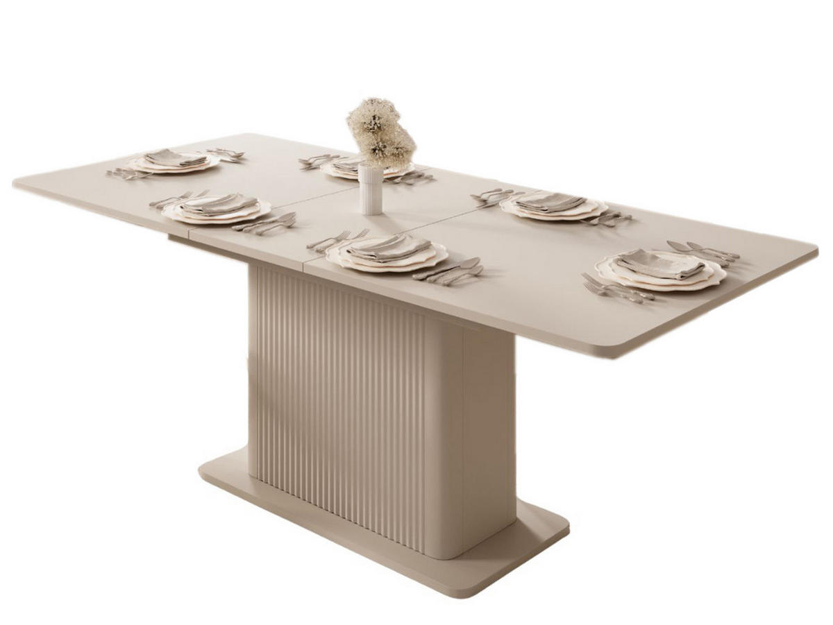 ESSTISCH Beige BELLO - Beige, Holzwerkstoff (90/200/75cm) - Compleo24