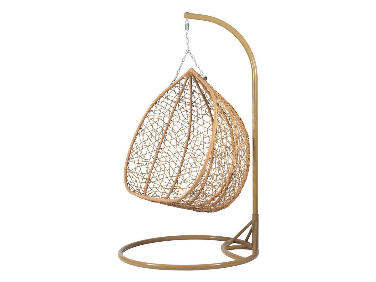 HÄNGESESSEL Olivia - Beige, Metall (132/200/120cm) - MIRJAN24