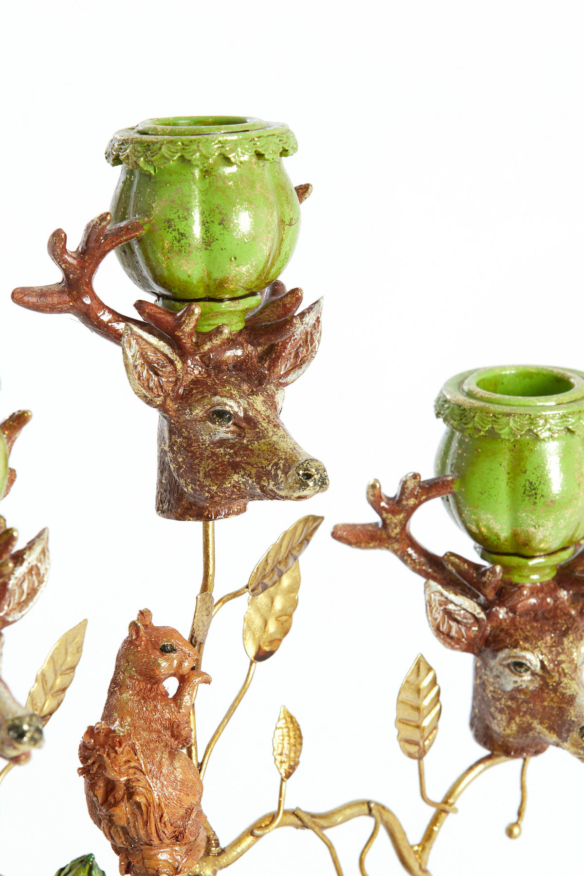 KERZENHALTER Myrin Grün 27/15.5/50 cm - Grün, Metall (15.5/50/27cm) - Light & Living