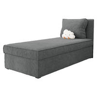 BOXBETT Posi Cord - Schwarz/Grau, Holzwerkstoff/Kunststoff (90/200cm) - MIRJAN24