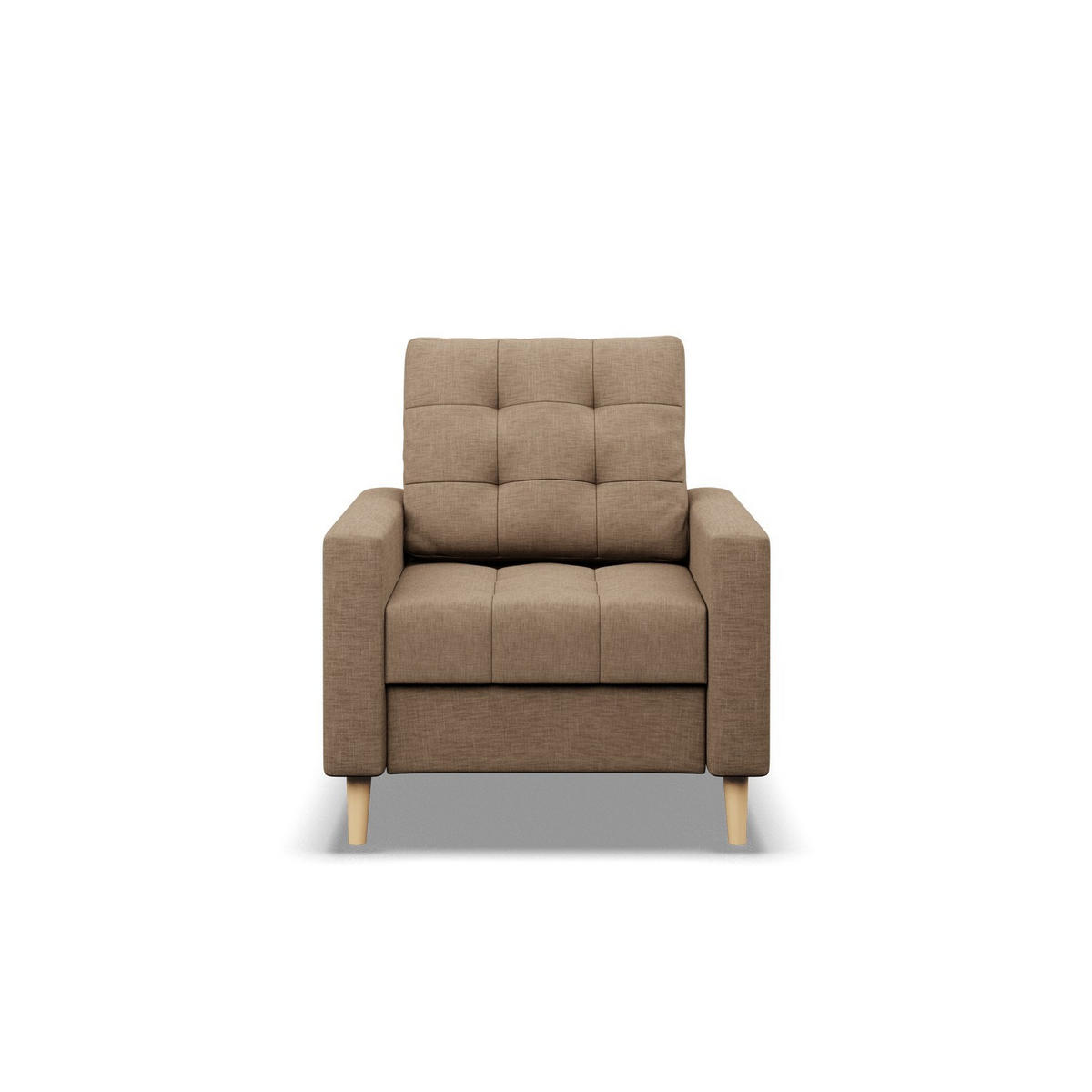 POLSTERSESSEL ELMA, BONELL, Braun - Braun, Textil (75/92/92cm) - Mebligo
