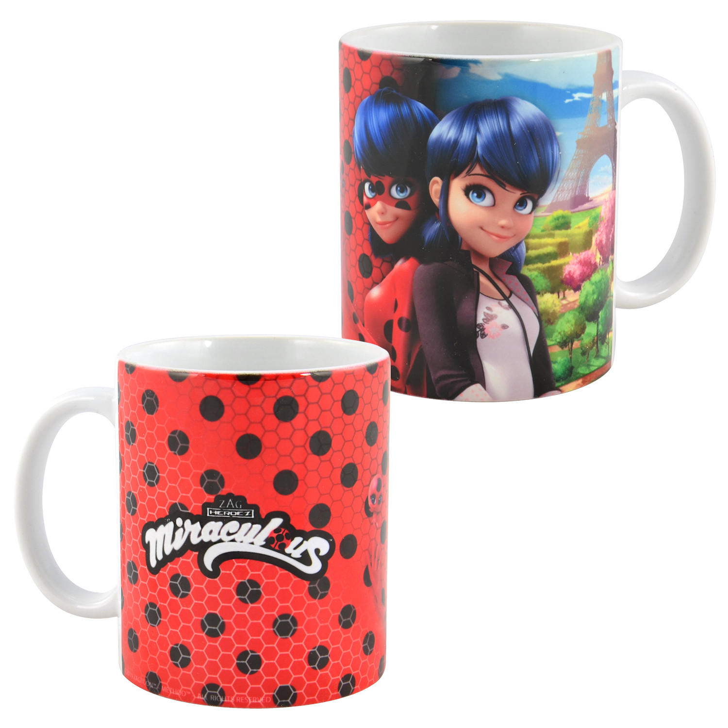 BECHER Miraculous Ladybug Mehrfarbig 320 ml - Multicolor, Keramik (0.32L) - United Labels