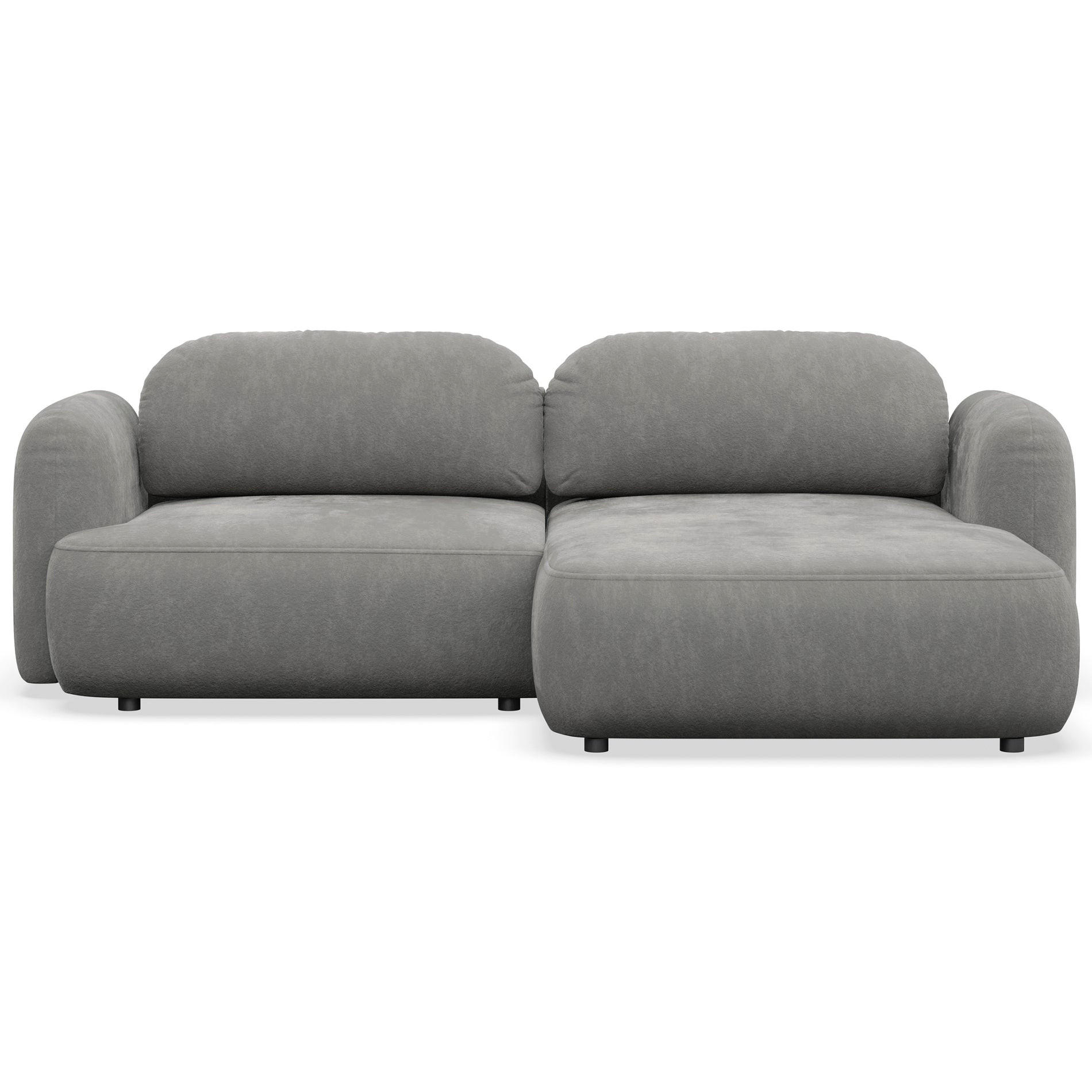ROHOVÁ SEDAČKA Tvoya sivá ženilka - čierna/sivá, textil/plast (175/267cm) - Selsey