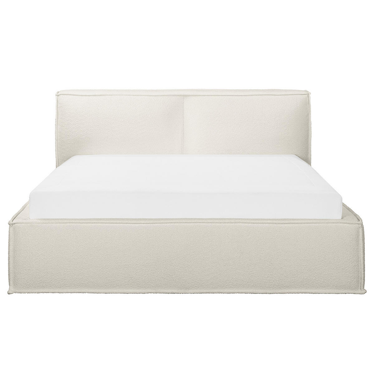 POLSTERBETT - Weiß, Textil (140/200cm) - home24