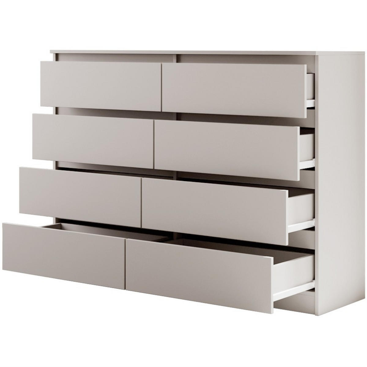 KOMMODE Lemon 140 cm mit acht Schubladen kaschmir - Kaschmir, Holzwerkstoff (140/101.5/39cm) - Beautysofa