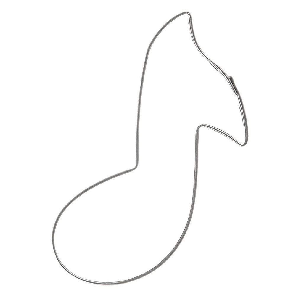 AUSSTECHFORM Musiknote 7 cm Silber - Silberfarben, Metall (3/1.5/7cm) - Orion 