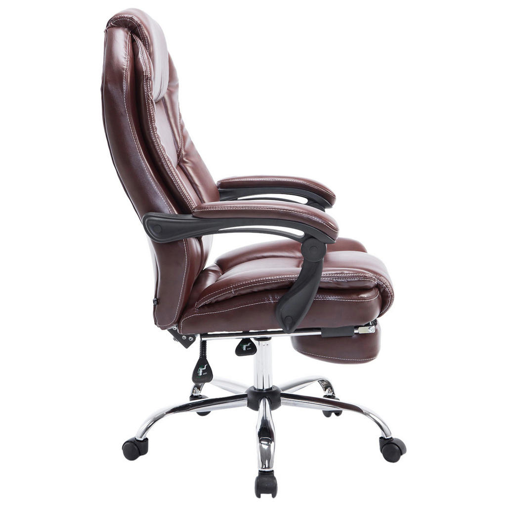 Thumbnail - TPFLiving Bürostuhl, Rot, Textil, 67x124x64 cm, Arbeitszimmer, Bürostühle, Drehstühle