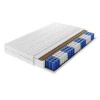 TASCHENFEDERKERNMATRATZE AVENYA 200x200, H3/H4, Höhe ca.: 19 cm - Weiß, Textil (200/200cm) - MASSENO