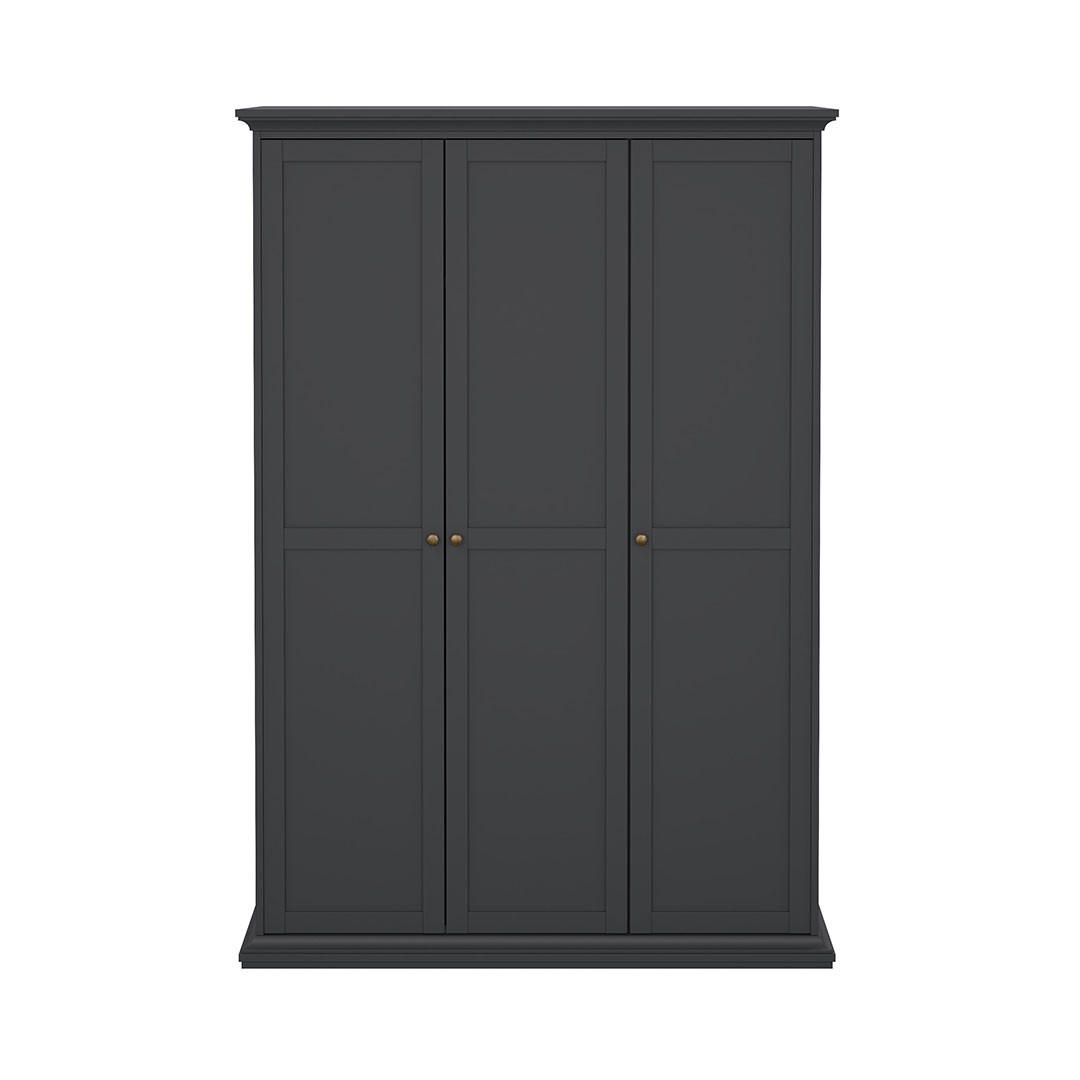 GARDEROBENSCHRANK mattgrau - Grau, Holzwerkstoff (139/201/60cm) - ebuy24