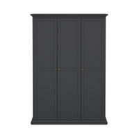 GARDEROBENSCHRANK mattgrau - Grau, Holzwerkstoff (139/201/60cm) - ebuy24