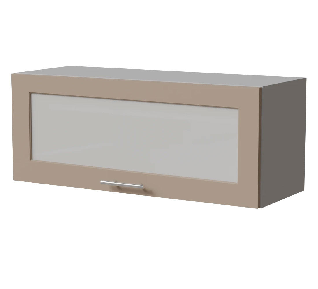 KLAPPHÄNGESCHRANK Brerra W4BS/90 WKF Grau / RAL 1019 graubeige Matt 90 / 32,5 / 36cm - Graubraun/Grau, Holz/Holzwerkstoff (90/36/32.5cm) - Feldmann-Wohnen