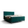 BOXBETT FLO mit Matratze H3 und Topper 160x200 Itaka 39 - Grün, Holz/Textil (160/200cm) - Bedante