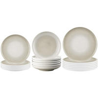 TELLER-SET Sento Home Aura cream 18er Set - Creme, Keramik (2/2/2cm) - Seltmann Weiden