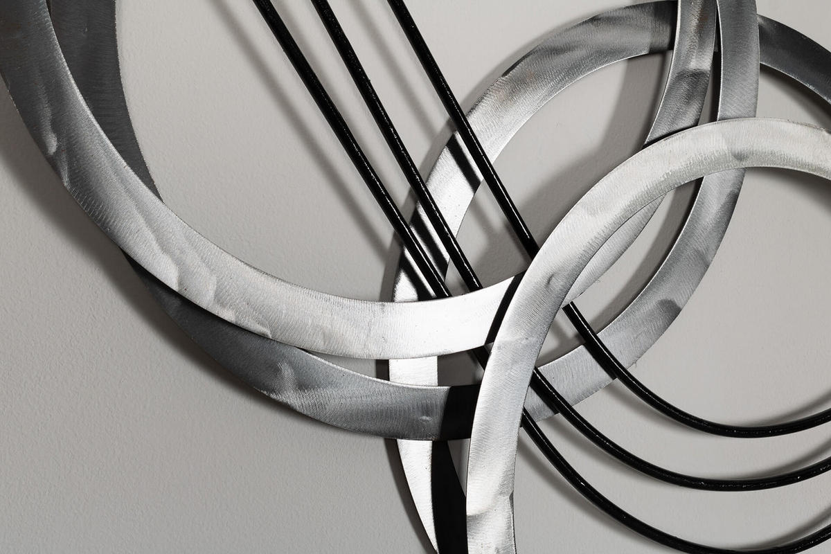 WANDDEKO Silber 115/67 cm - Silberfarben, Metall (3.5/67/5cm) - KUNSTLOFT