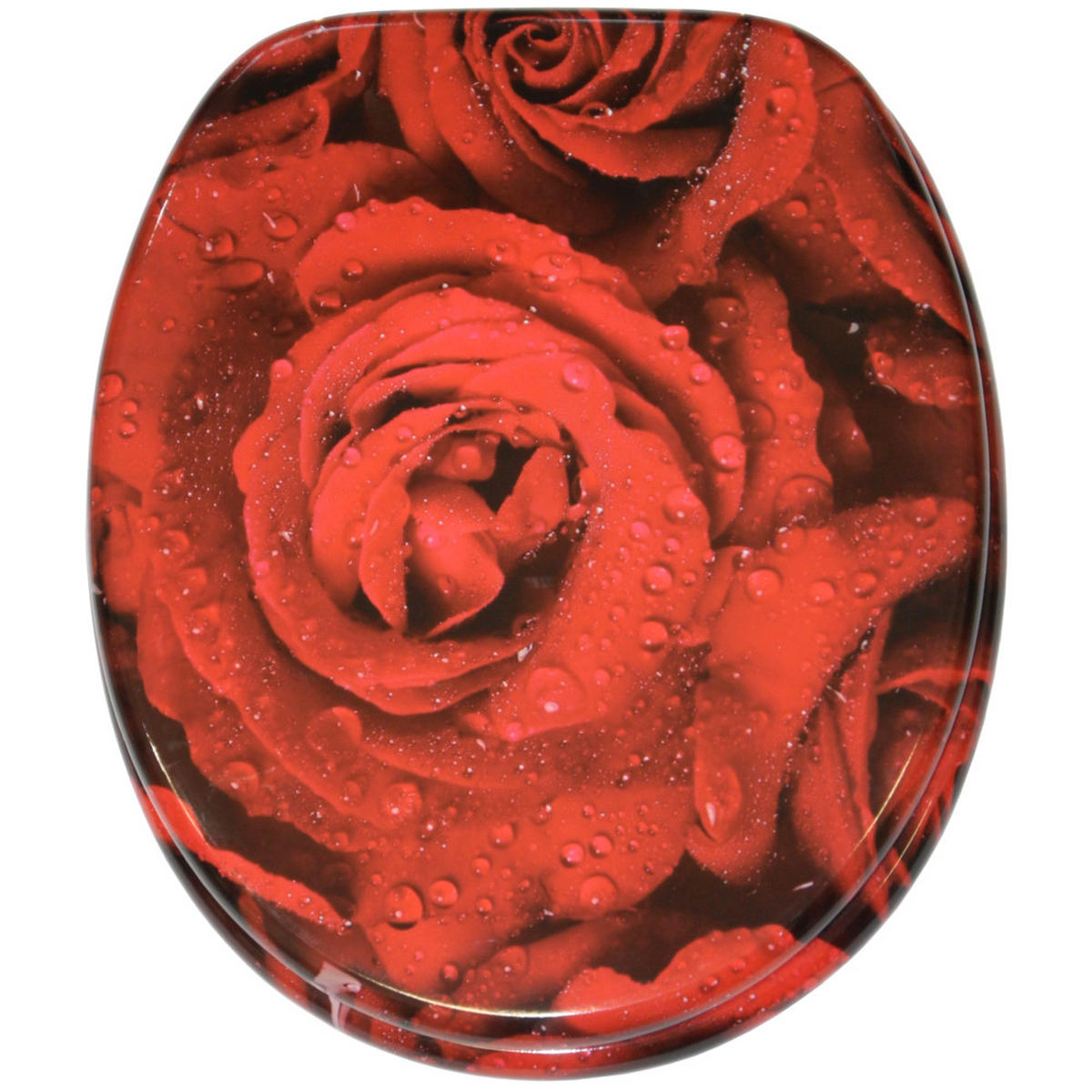 WC-SITZ Rosen - Rot, Holzwerkstoff (38/6/47cm) - Sanilo