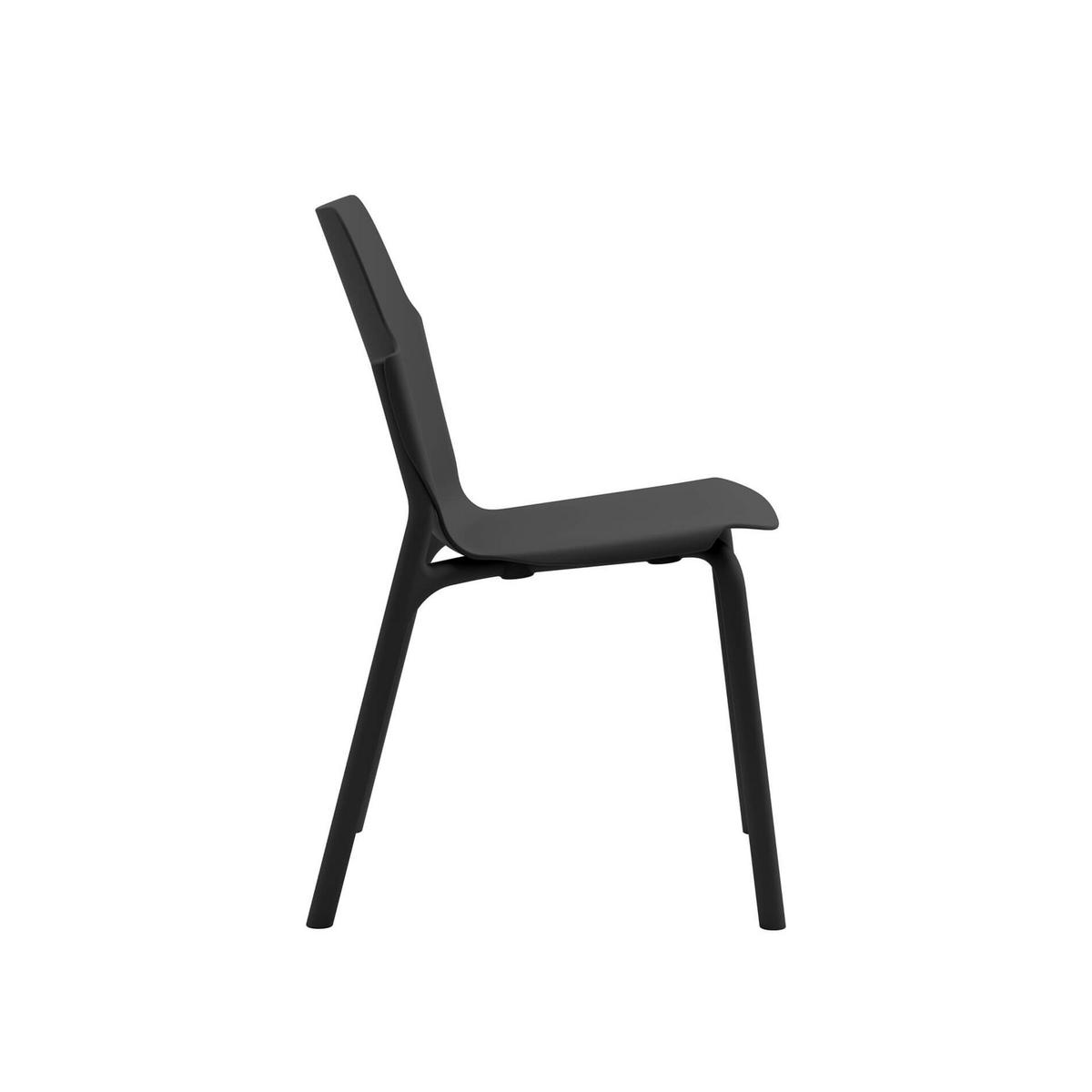 GARTENSTUHL Schwarz 56/47/83 cm 2er-Set - Schwarz, Kunststoff (56/83/47cm) - Mobili Rebecca