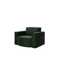 SESSEL Palma Opera Velvet - Grün, Holzwerkstoff/Textil (98/74/89cm) - Fun Möbel