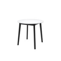 ESSTISCH LUCA S Ausziehbar 90 - 130 / 90 x 77 cm - Schwarz/Weiß, Holz (90/90/77cm) - MASSENO