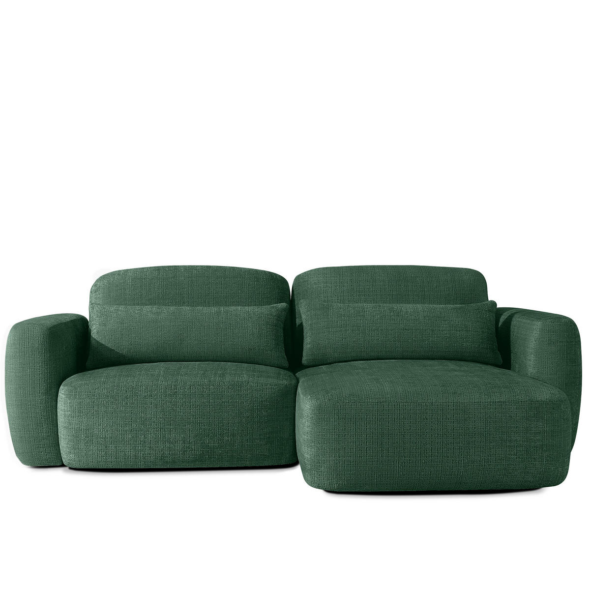SITZGARNITUR ELOSA - Grün, Holz/Textil (245/85/165cm) - KONSIMO®