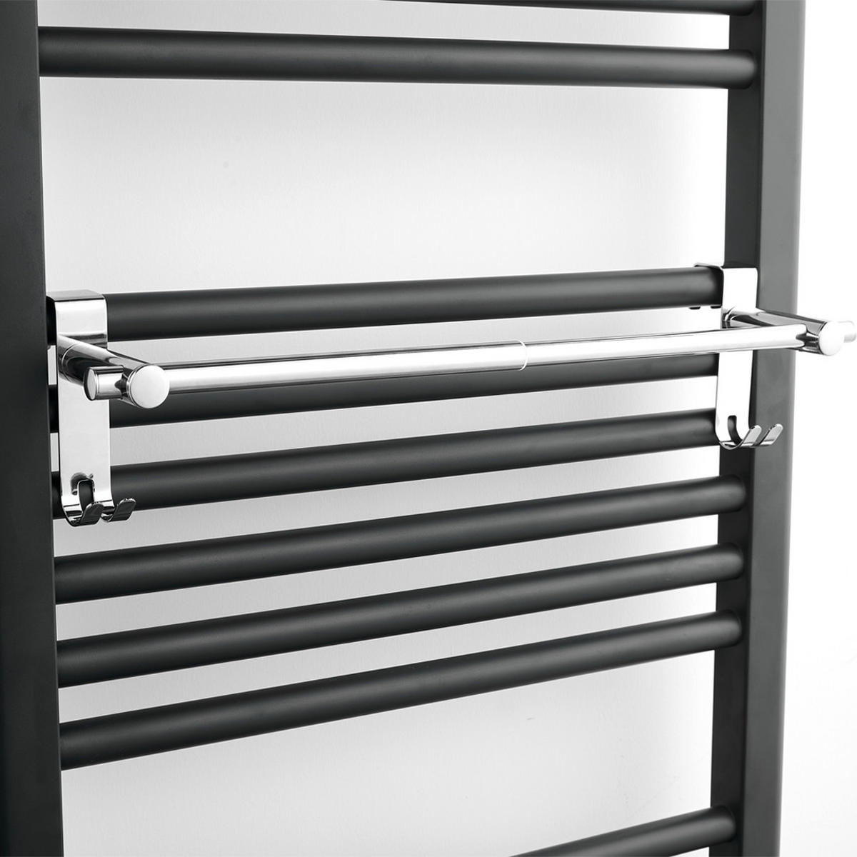 HANDTUCHHALTER Ohne Bohren Edelstahl Glanzchrom 63 cm - Chromfarben, Metall (2.5/2.5/66cm) - EMKE