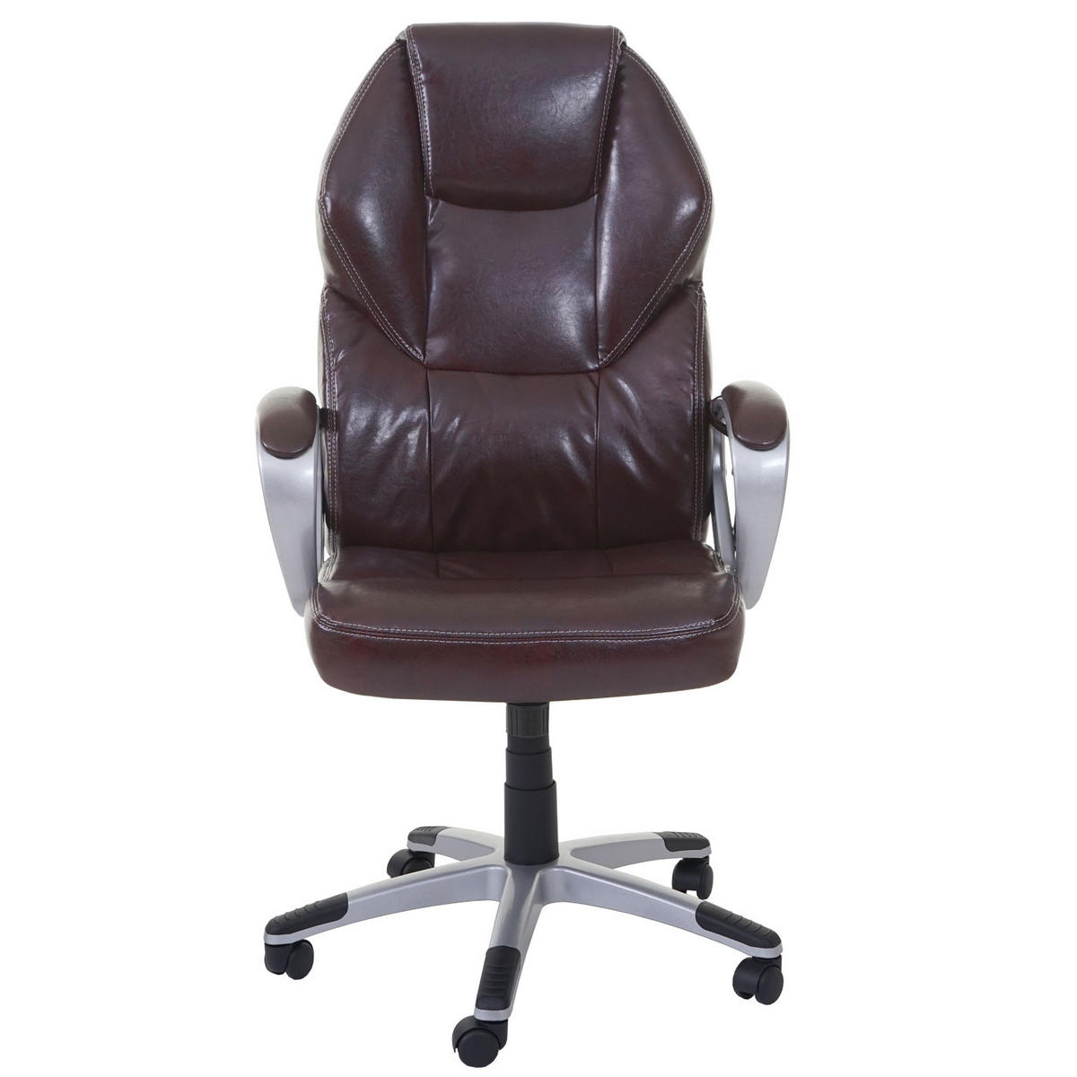 DREHSTUHL mit Massagefunktion HxBxT 123x66x68cm Sitzhöhe 48cm Heizfunktion Massagefunktion Kunstleder Bordeaux - Bordeaux, Kunststoff (66/123/68cm) - PROREGAL