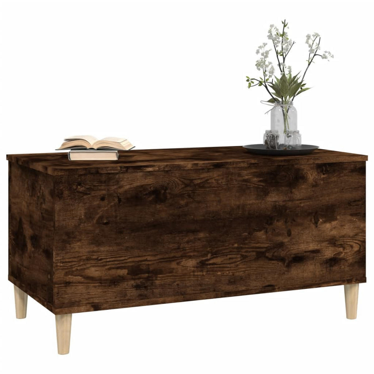 COUCHTISCH Räuchereiche 90x44,5x45 cm Holzwerkstoff - Braun, Holzwerkstoff (44.5/90/45cm) - furnicato